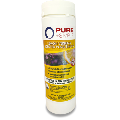 Lemon Verbena Scented Non-Chlor Pool Shock - 2 lb. Bottle - Item #PURA-027 - 12/Case